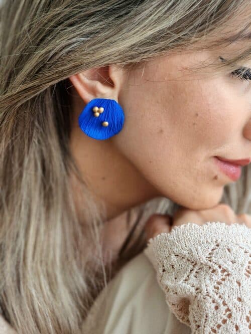 Cercei Petala Royal Blue