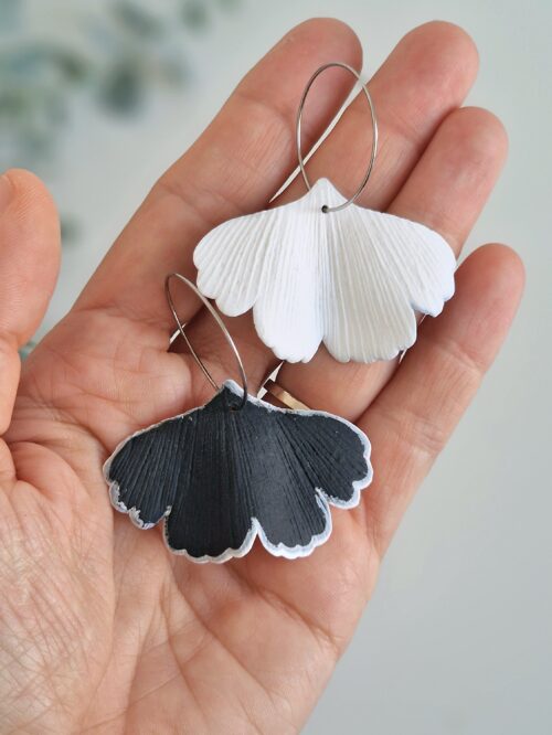 Cercei Ginkgo mic duo black&white