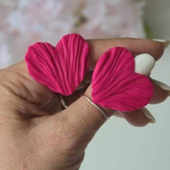 Cercei Amour Petals maxi - fuchsia