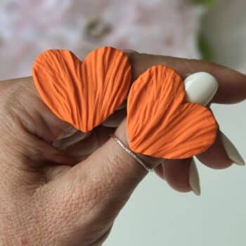 Cercei Amour Petals maxi - orange