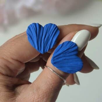 Cercei Amour Petals mini - blue