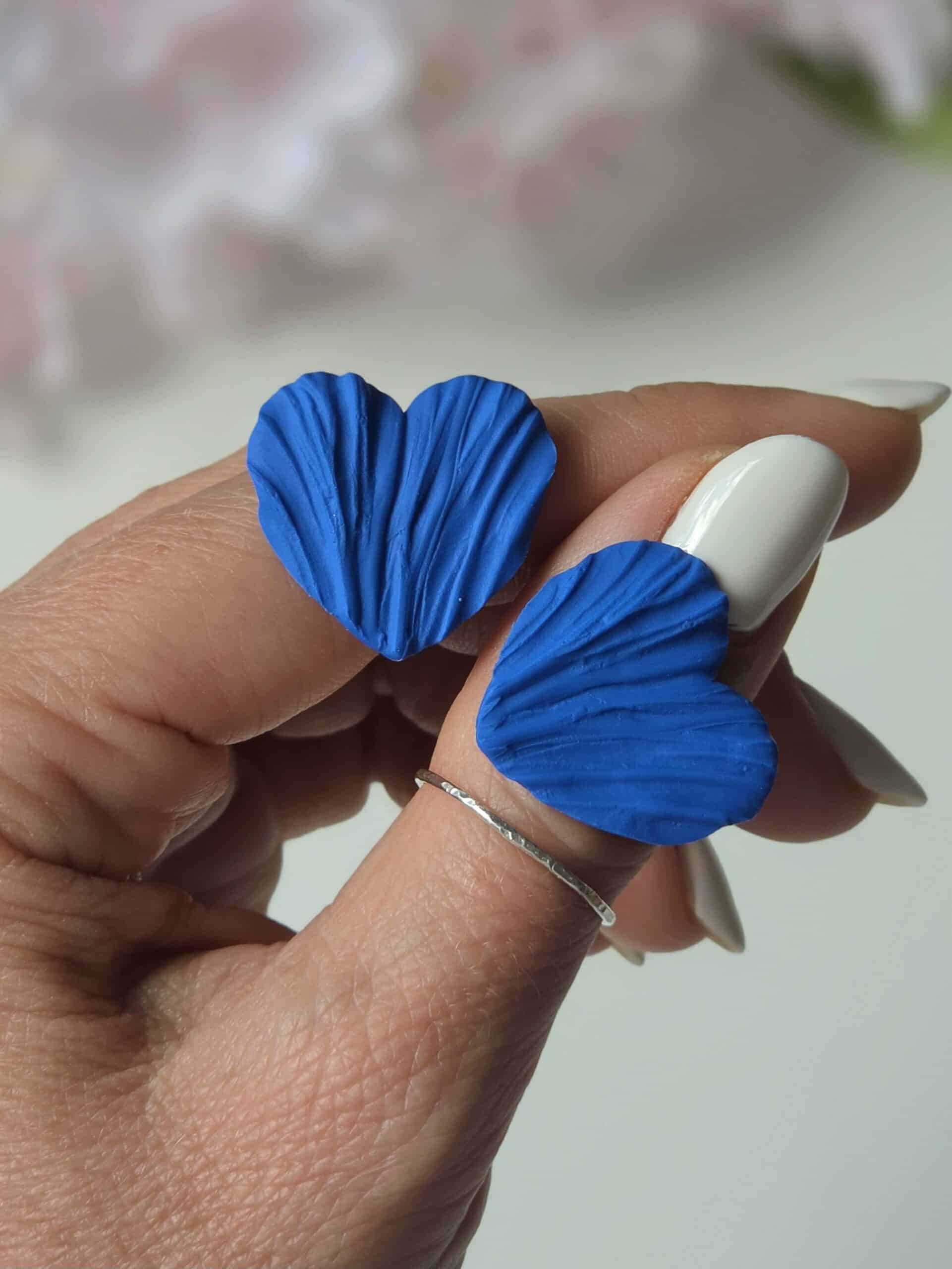 Cercei Amour Petals mini - blue