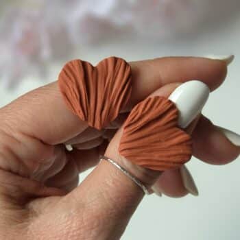 Cercei Amour Petals mini - caramel