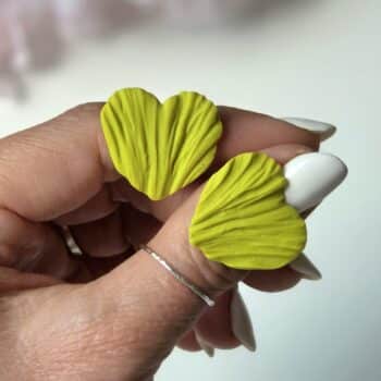 Cercei Amour Petals mini - citron