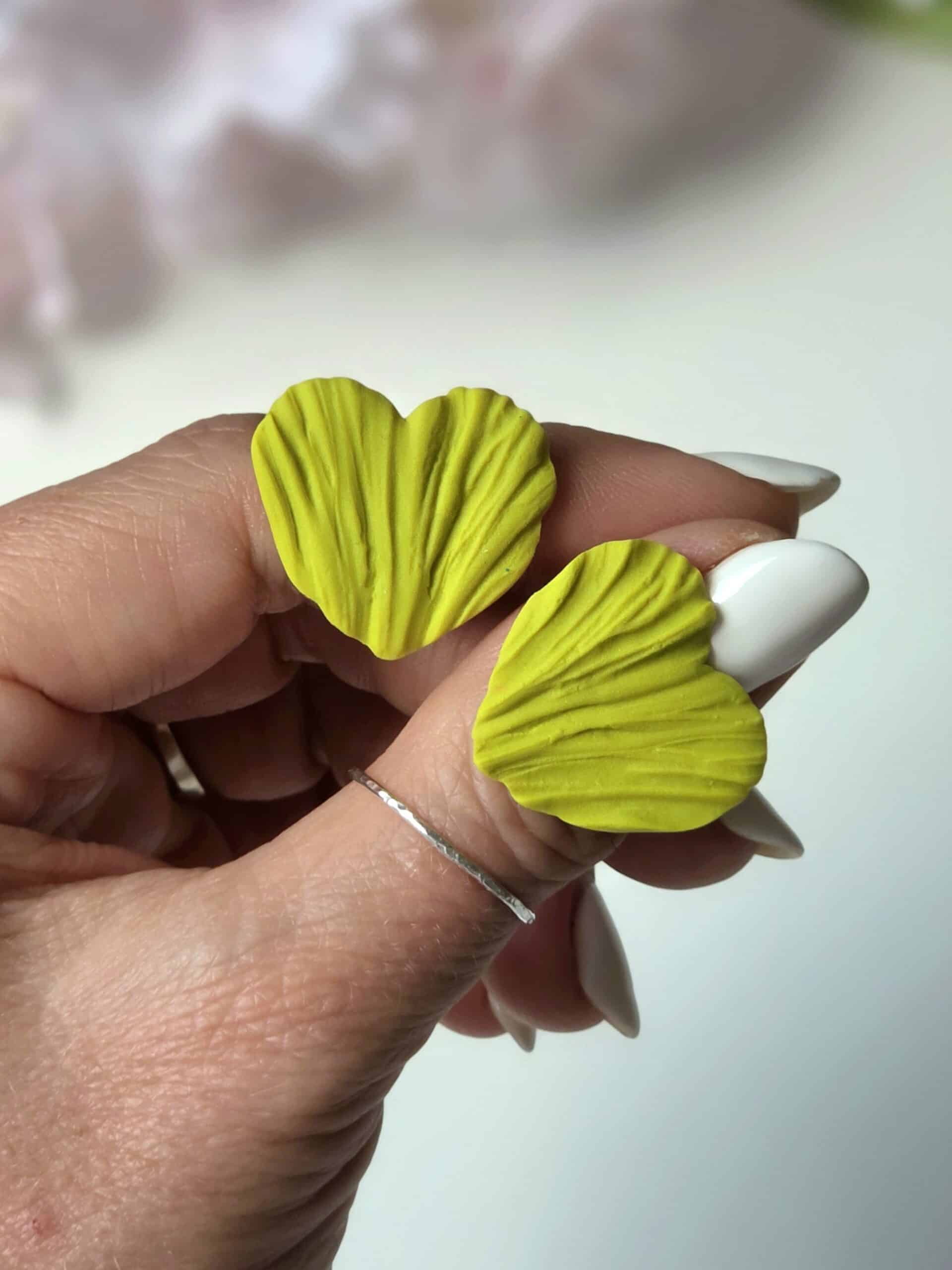 Cercei Amour Petals mini - citron