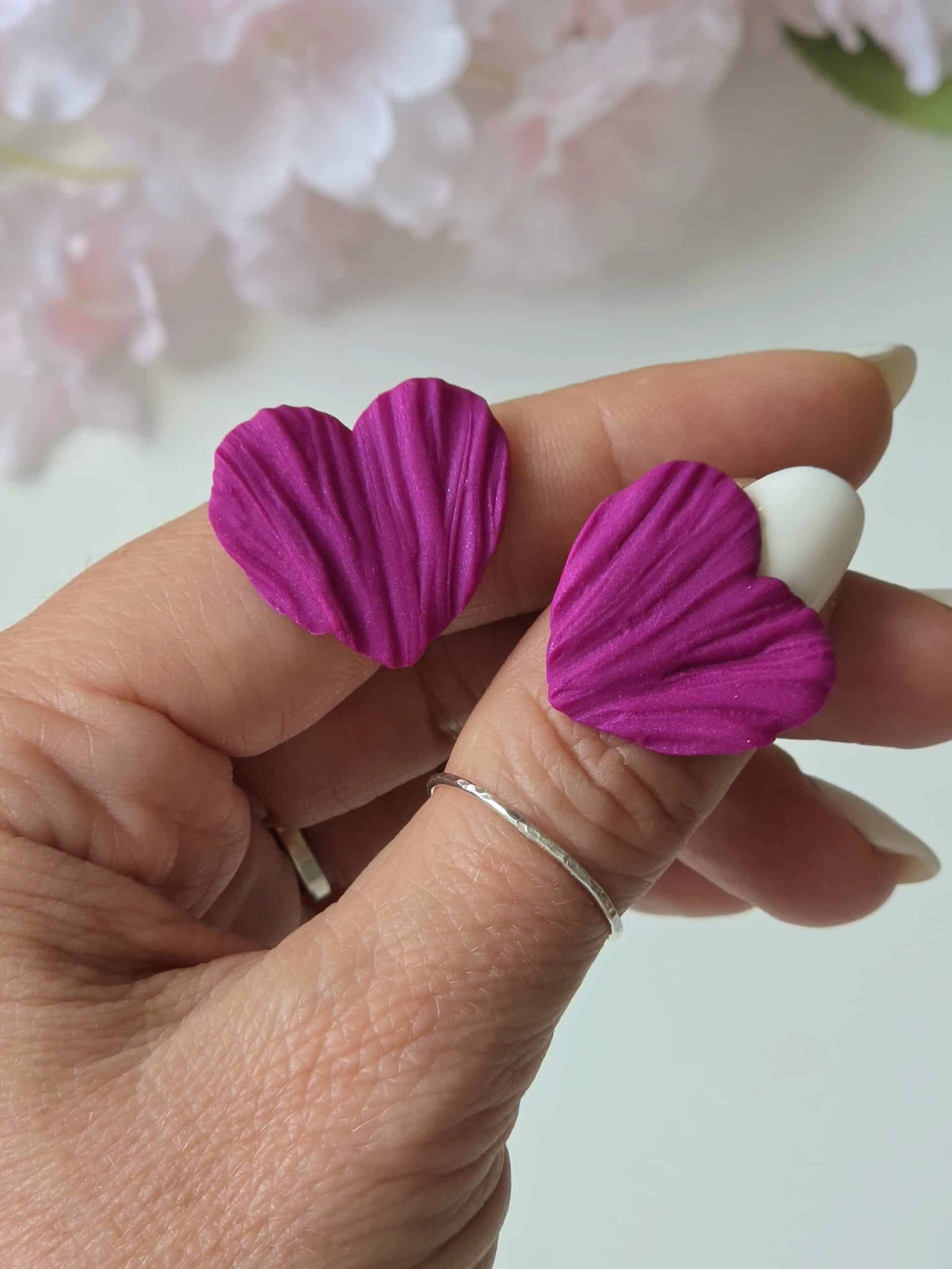 Cercei Amour Petals mini - purple