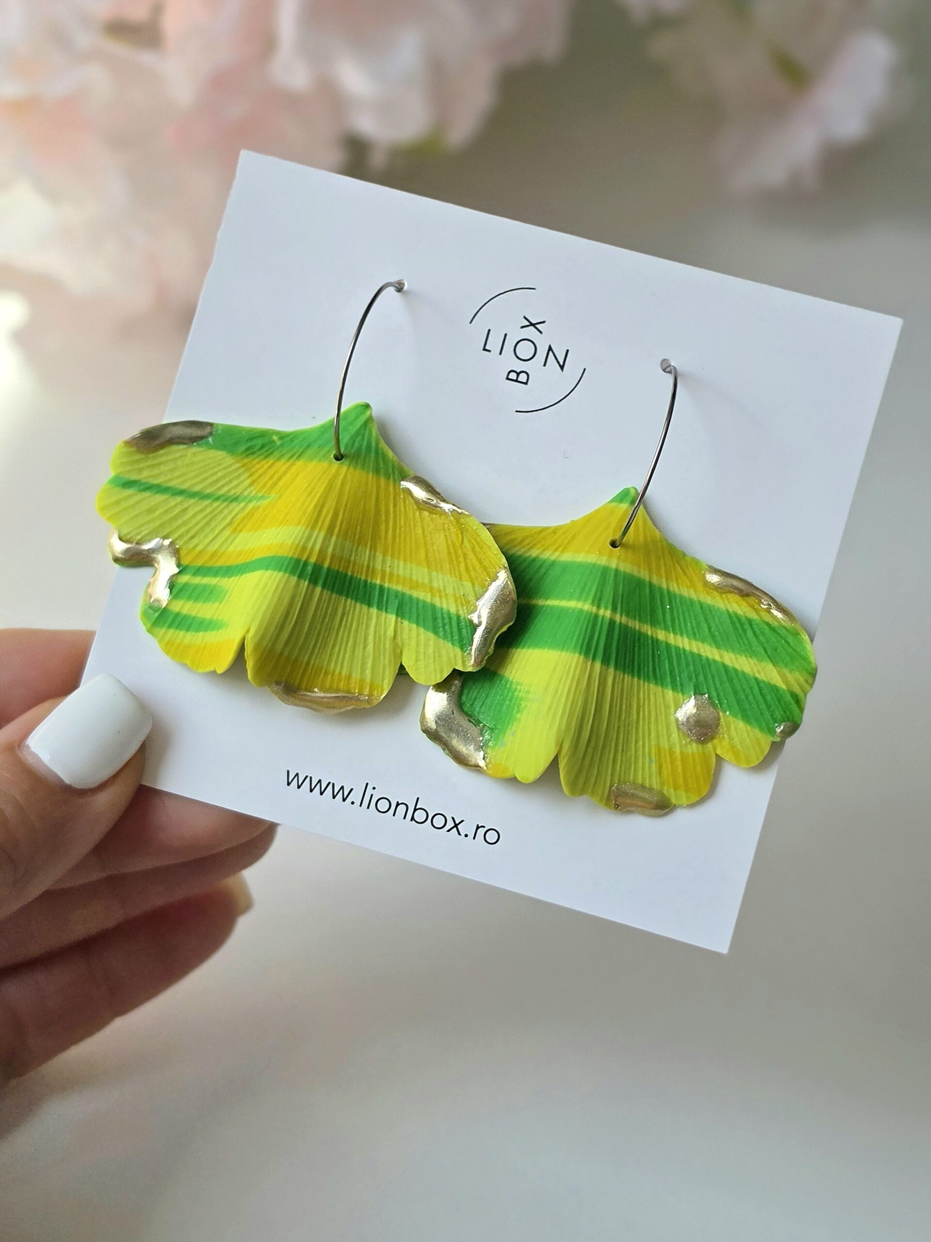 Cercei Ginkgo Lime Gold