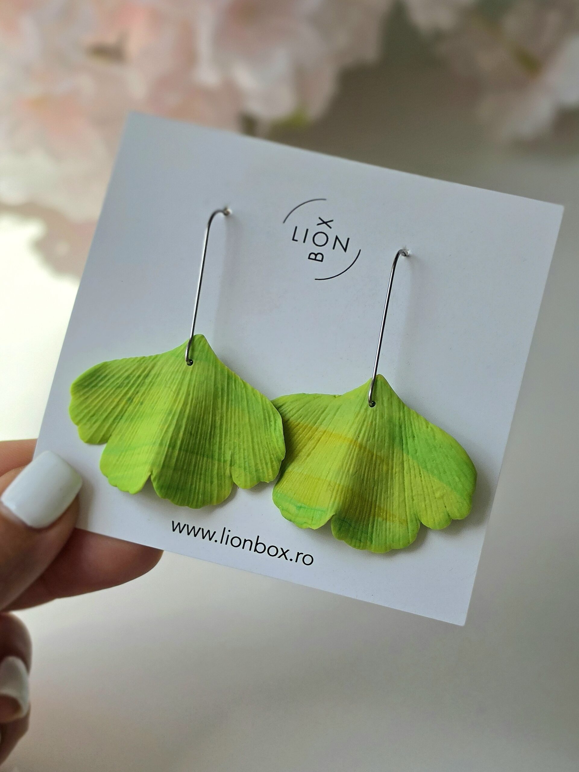 Cercei Ginkgo Mini Lime Green