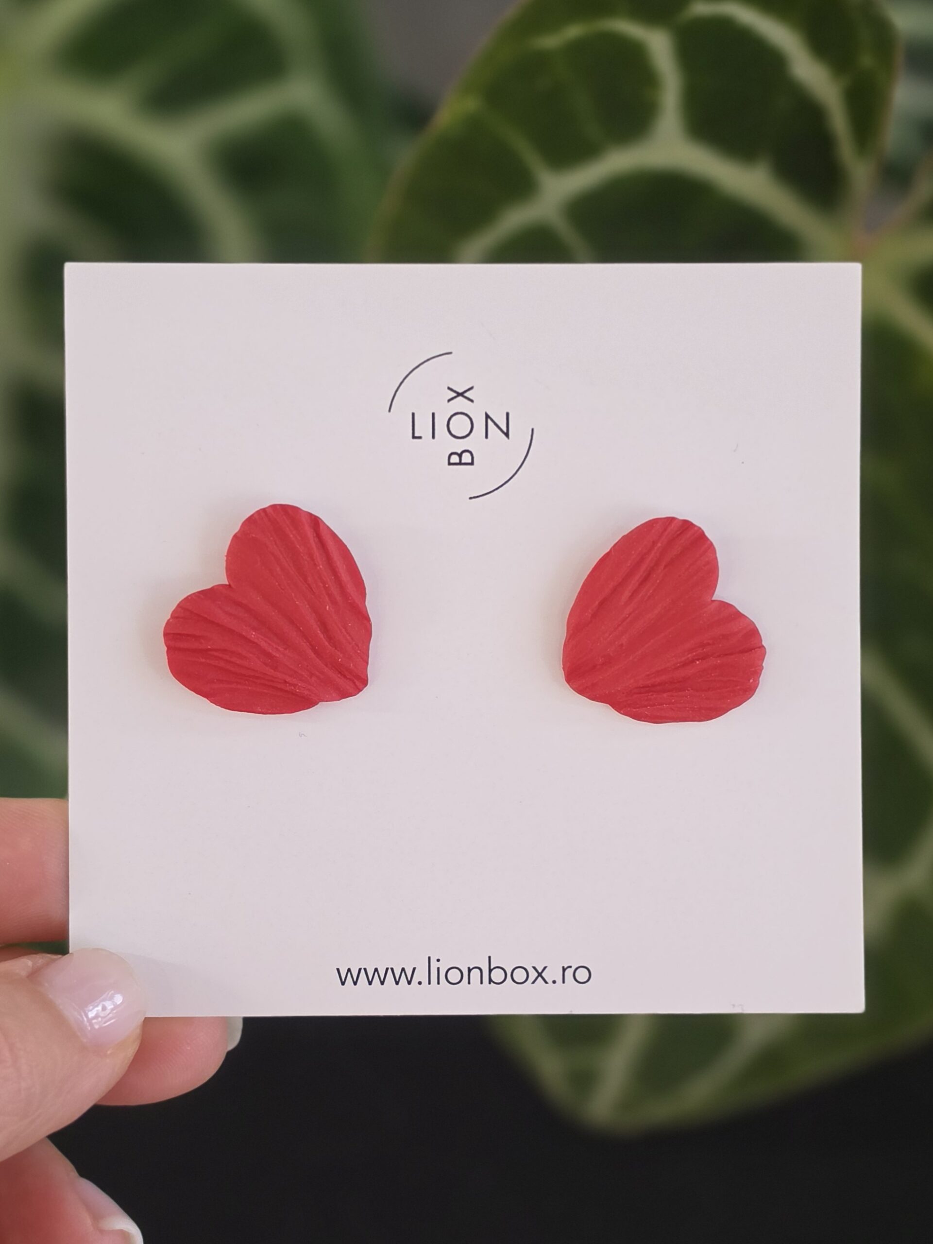 Cercei Amour Mini Ruby Red