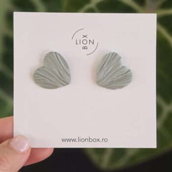 Cercei Amour Mini Silver Green