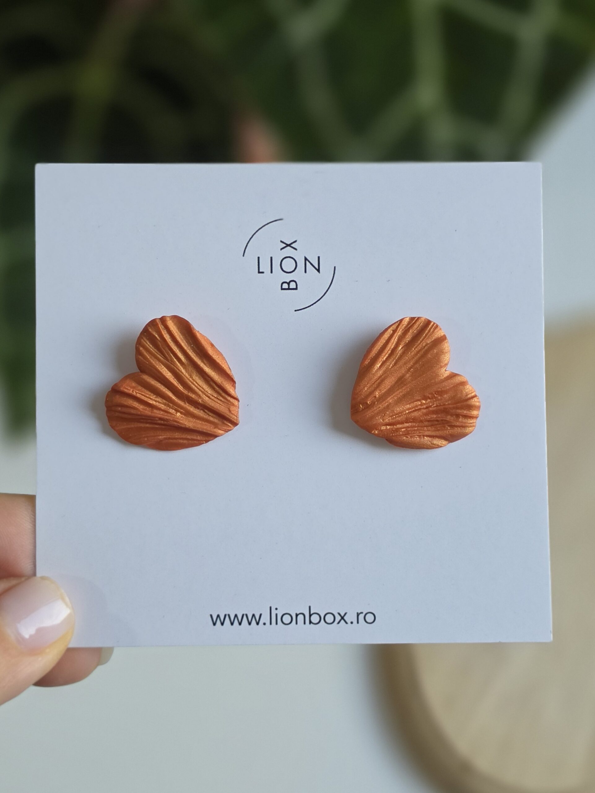 Cercei Amour Mini Warm Gold