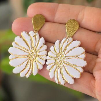 Cercei Daisy White Gold