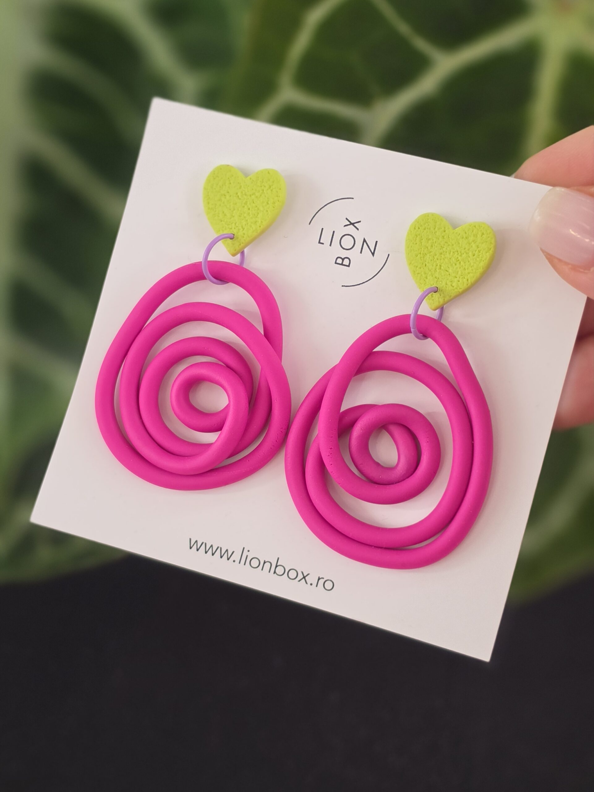 Cercei Spaghetti Pink Lime
