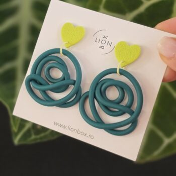 Cercei Spaghetti Teal Lime