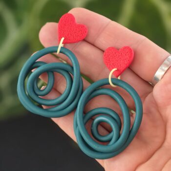 Cercei Spaghetti Teal Red